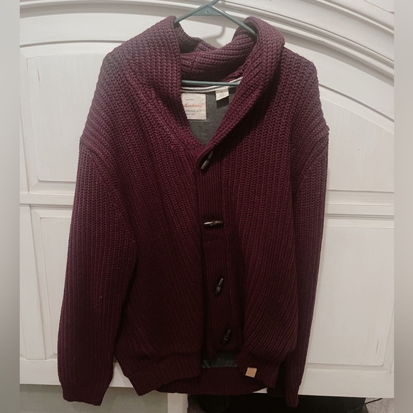 Weatherproof Other - Men’s Maroon/ Red Sweater Fall, Winter Sweater Cardigan